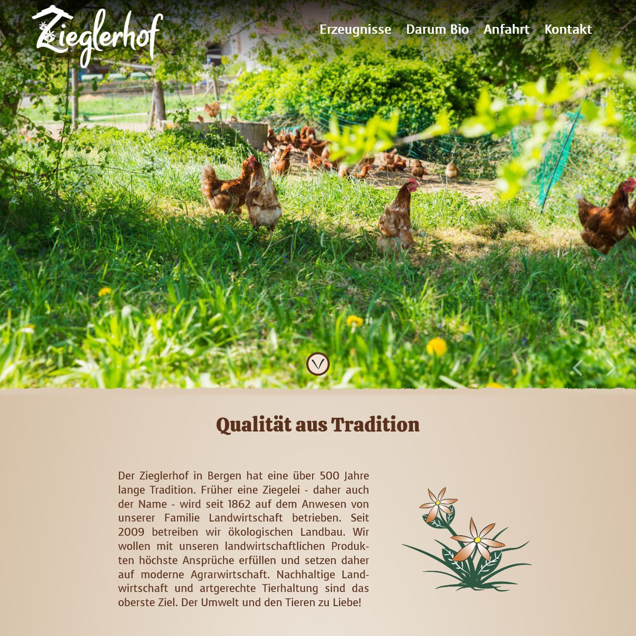 Zieglerhof Website-Relaunch